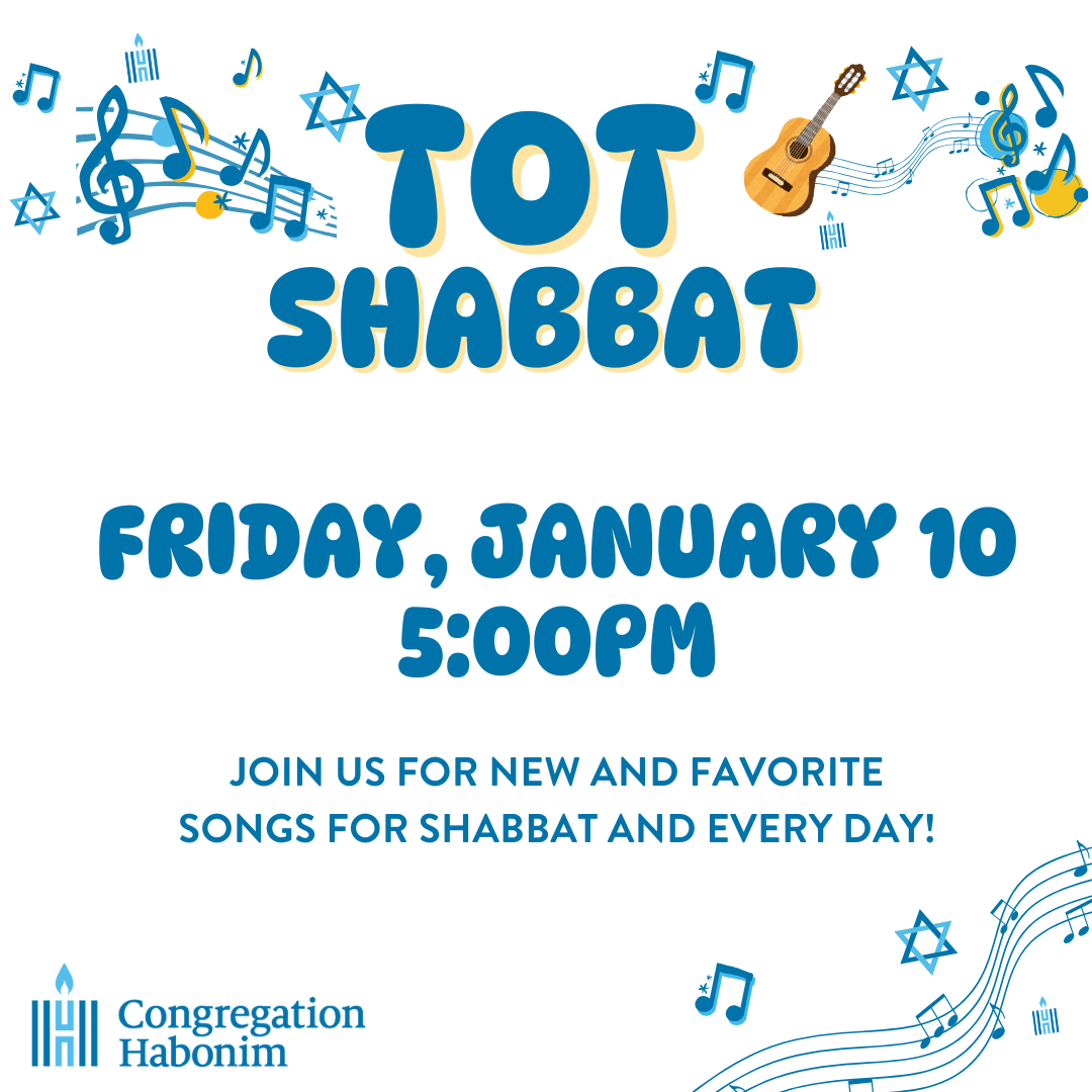 Tot Shabbat at Congregation Habonim